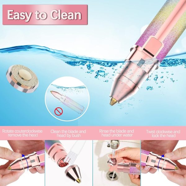 2-in-1 Flawless Electric Eyebrow Trimmer & Shaver For Women (Rechargeable)