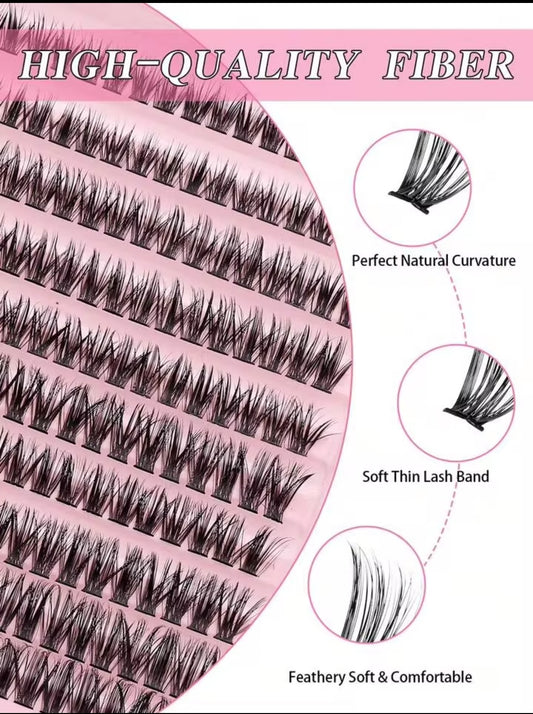 Premium 3-in-1 Permanent Eyelash Extension Set