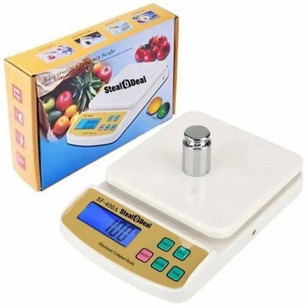 SF-400A Digital Kitchen Scale –10kg Capacity, LCD Display