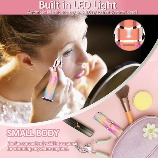 2-in-1 Flawless Electric Eyebrow Trimmer & Shaver For Women (Rechargeable)
