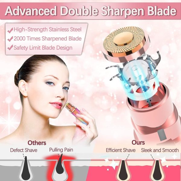 2-in-1 Flawless Electric Eyebrow Trimmer & Shaver For Women (Rechargeable)
