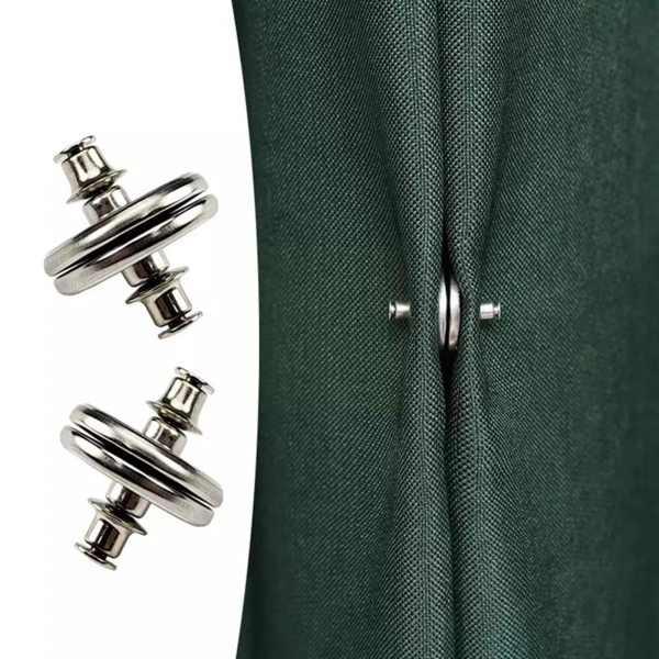 Magnetic Curtain Buttons & Elegant Lace Tiebacks