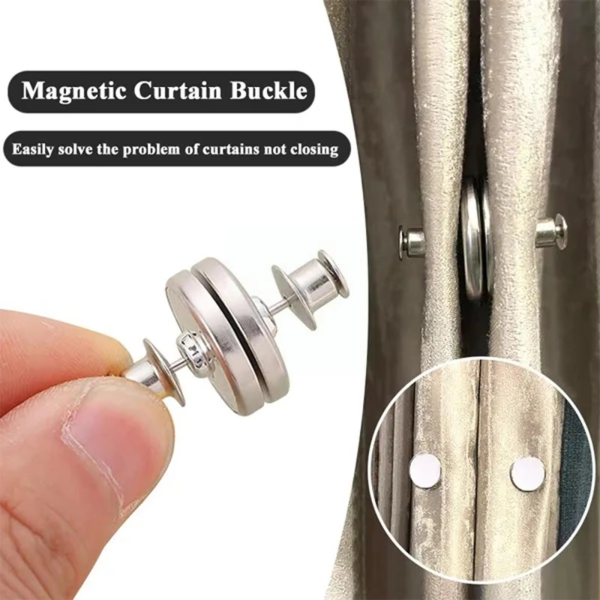 Magnetic Curtain Buttons & Elegant Lace Tiebacks