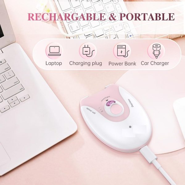 Daling Dl-6032 Cordless Ladies Epilator With 2-speed Adjustment, Painless Hair Removal Solution (Rechargeable)