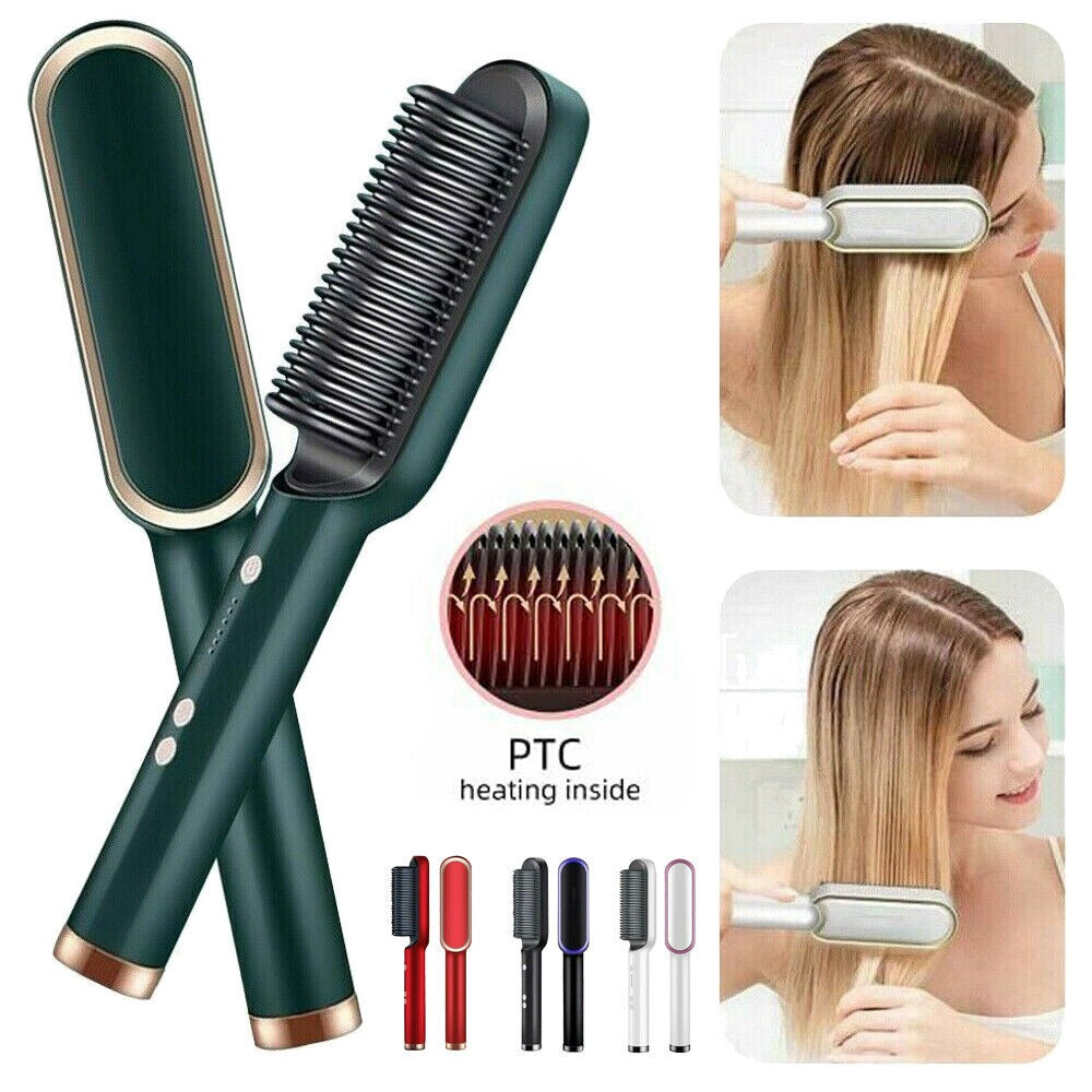 Hair Straightening Electric Brush
