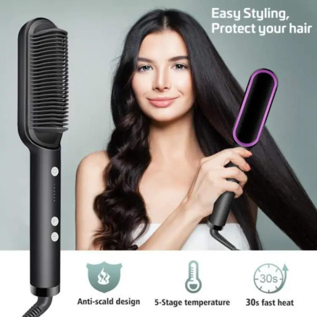 Hair Straightening Electric Brush