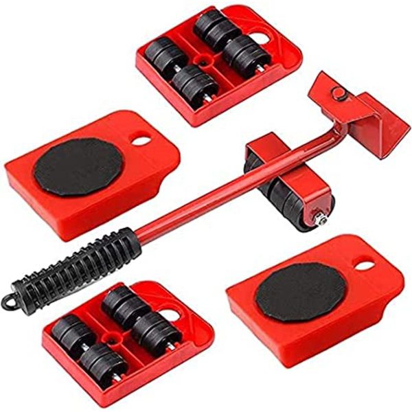 Set of 5 Heavy Duty Furniture Lifter Mover Tool Set