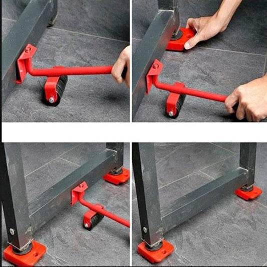 Set of 5 Heavy Duty Furniture Lifter Mover Tool Set