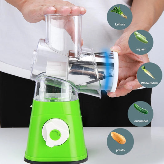 Manual Vegetable Cutter Slicer 3-in-1