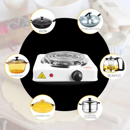 Original HOT PLATE Electric Stove for Cooking 1000W – Heats Up in Just 2 Minutes (Random Color)