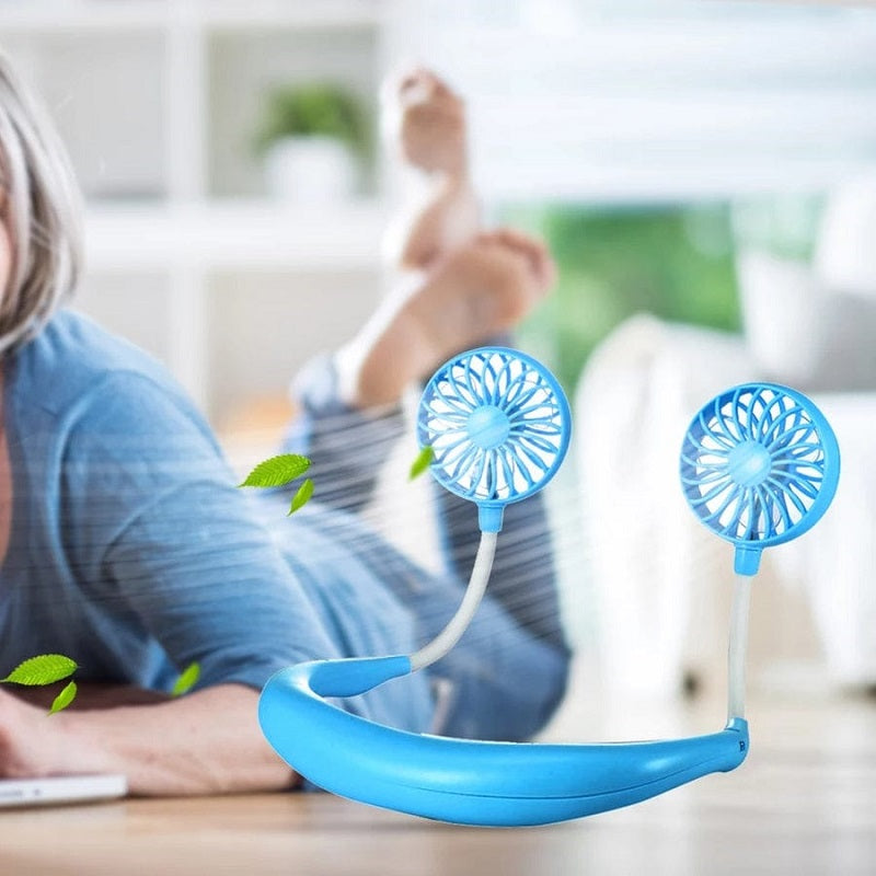 Portable Neck Fan (Random Color)
