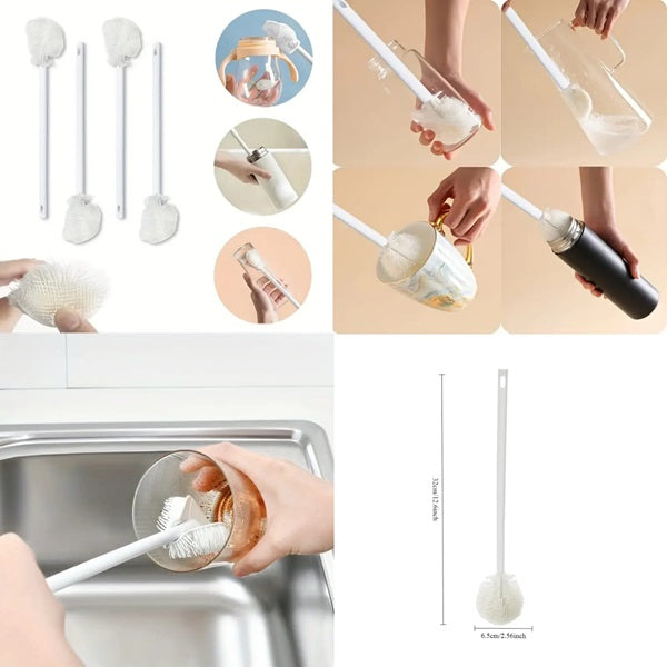 Premium Silicone Bottle & Cup Cleaning Brush with Long Handle