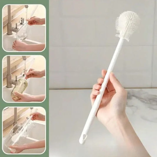 Premium Silicone Bottle & Cup Cleaning Brush with Long Handle