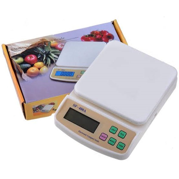 SF-400A Digital Kitchen Scale –10kg Capacity, LCD Display
