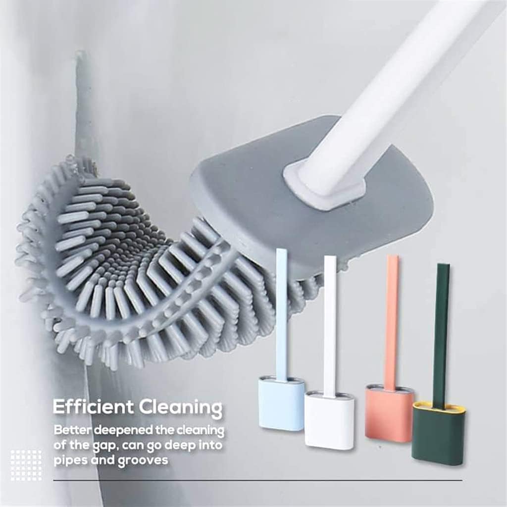 Silicone toilet brush
