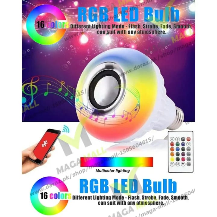 LED Light Bulb with Built in Bluetooth Speaker
