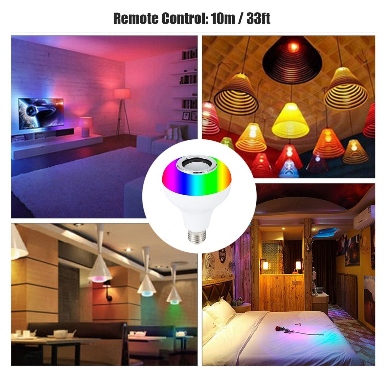 LED Light Bulb with Built in Bluetooth Speaker