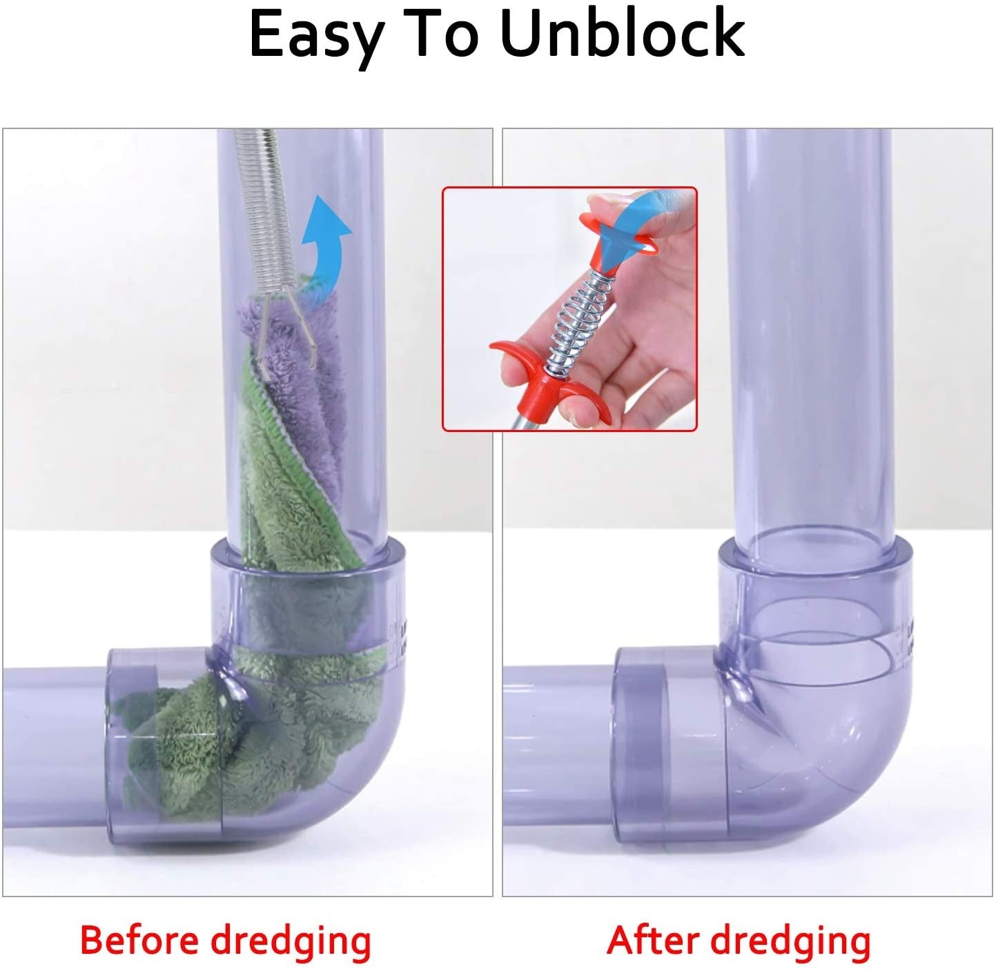 Spring Pipe Dredging Tool